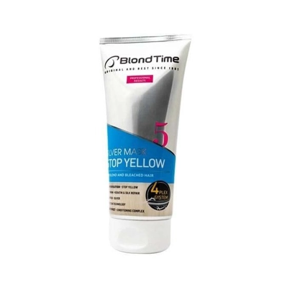 BLOND TIME 5 Silver Max Rozjaśniająca Maska Przeciw Efektowi Żółknięcia 200 ml