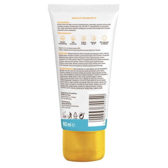 KOLASTYNA Ochrona i nawilżenie Emulsja do opalania SPF50+ 80 ml