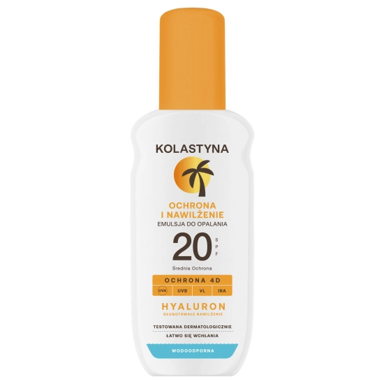 KOLASTYNA Ochrona i nawilżenie Emulsja do opalania w sprayu SPF20 150 ml