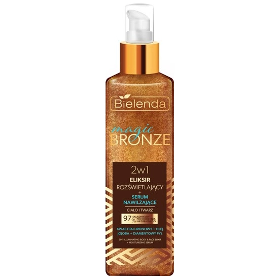 BIELENDA Magic Bronze Eliksir rozświetlający + Serum nawilżające 2w1 do twarzy i ciała 150 ml