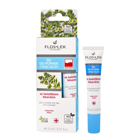 Floslek Pharma Żel ze świetlikiem lekarskim do powiek i pod oczy w tubce 15ml