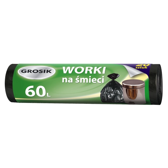 Sarantis Jan Niezbędny Grosik Worki na śmieci HD 60L/20sztuk