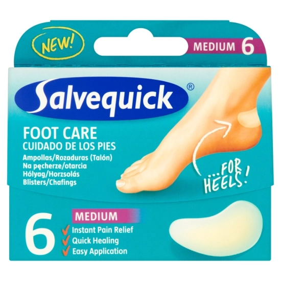 Plastry Salvequick Hydrokoloidalna ochrona stóp- średni 6szt