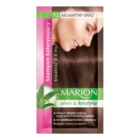 Marion Szampon koloryzujący 4-8 myć nr 52 aksamitny brąz