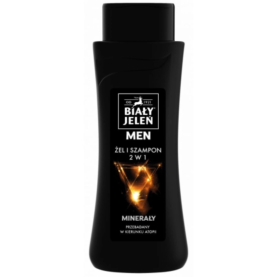 Biały Jeleń for Men Szampon Żel hipoalergiczny 2w1 Minerały 300ml