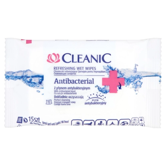Cleanic Chusteczki odświeżające Antibacterial  1 op.-15szt