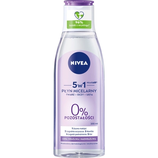 Nivea Sensitive Płyn micelarny 3w1 do cery wrażliwej  200ml