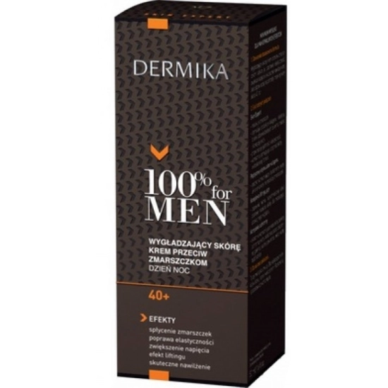 Dermika 100% for Men Krem 40+ wygładzający na dzień i noc  50ml
