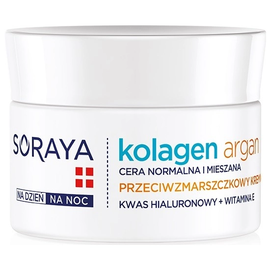 Soraya Kolagen Argan Krem nawilżający przeciwzmarszczkowy na dzień i noc  50ml