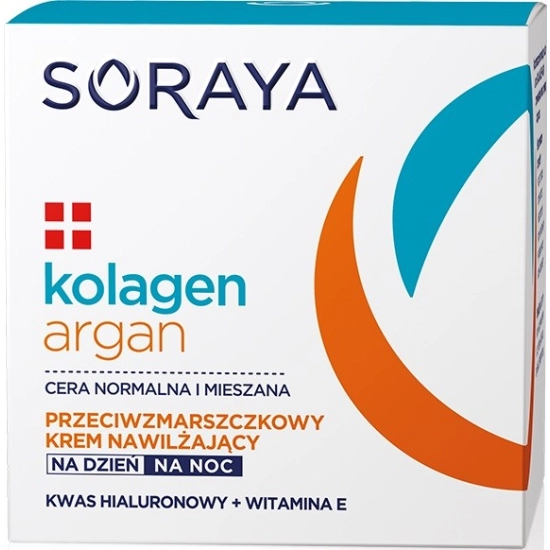 Soraya Kolagen Argan Krem nawilżający przeciwzmarszczkowy na dzień i noc  50ml