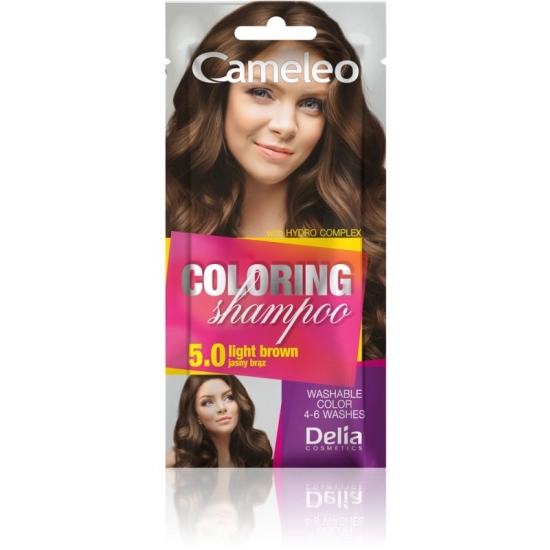 Delia Cosmetics Cameleo Szampon koloryzujący 5.0 jasny brąz