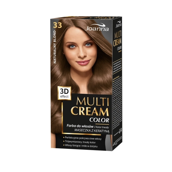 Joanna Multi Cream Color Farba nr 33 Naturalny Blond