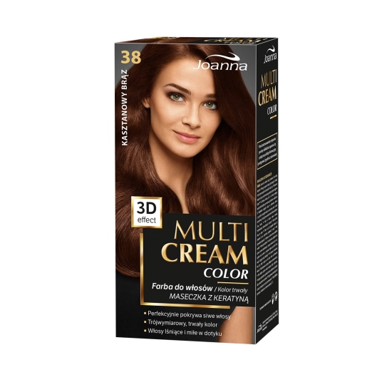 Joanna Multi Cream Color Farba nr 38 Kasztanowy Brąz