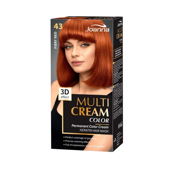 Joanna Multi Cream Color Farba nr 43 Płomienny Rudy