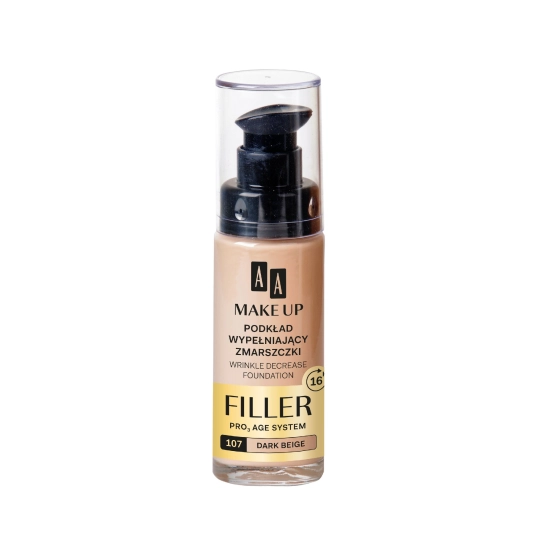 AA Make Up Podkład wypełniający zmarszczki nr 107 Dark Beige  30ml