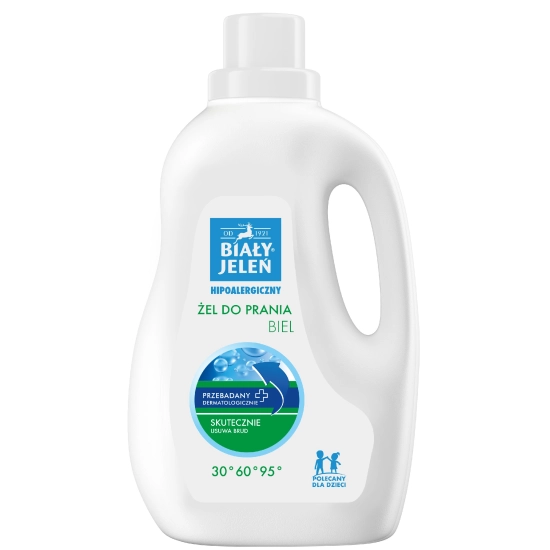 Biały Jeleń Hipoalergiczny żel do prania - biel  1.5L