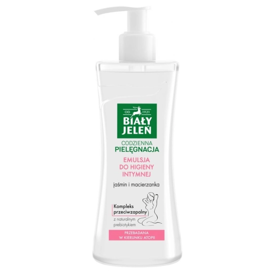 Biały Jeleń Premium Emulsja do higieny intymnej hipoalergiczna jaśmin i macierzanka  265ml