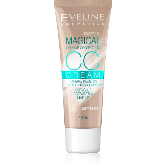 Eveline Fluid Magical CC Cream nr 50 Jasny Beż  30ml