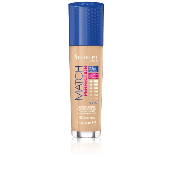 Rimmel Podkład Match Perfection nr 102 light nude  30ml