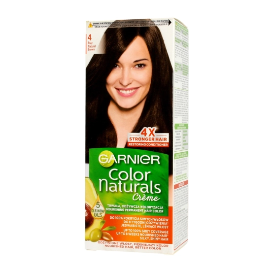 Garnier Color Naturals Krem koloryzujący nr 4 Brąz 1op