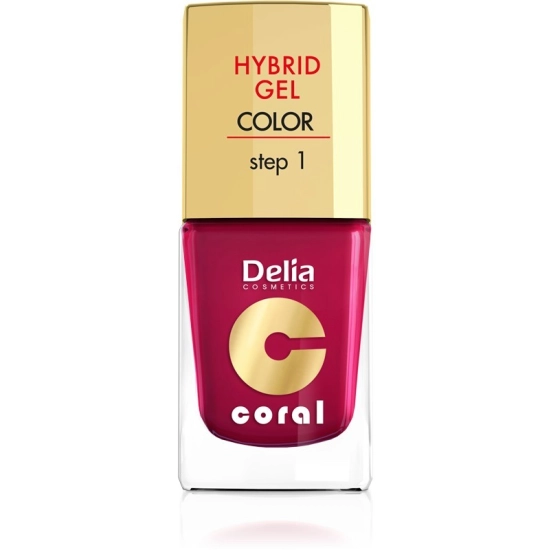 Delia Cosmetics Coral Hybrid Gel Emalia do paznokci nr 06 wiśniowy 11ml
