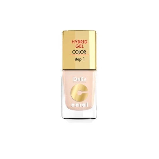 Delia Cosmetics Coral Hybrid Gel Emalia do paznokci nr 20 ivory 11ml
