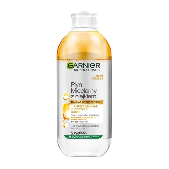 Garnier Essentials Płyn micelarny z olejkiem arganowym dwufazowy  400ml