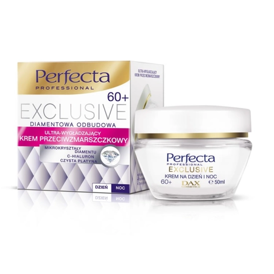 Dax Perfecta Exclusive 60+ Krem przeciwzmarszczkowy ultra wygładzający na dzień i noc  50ml