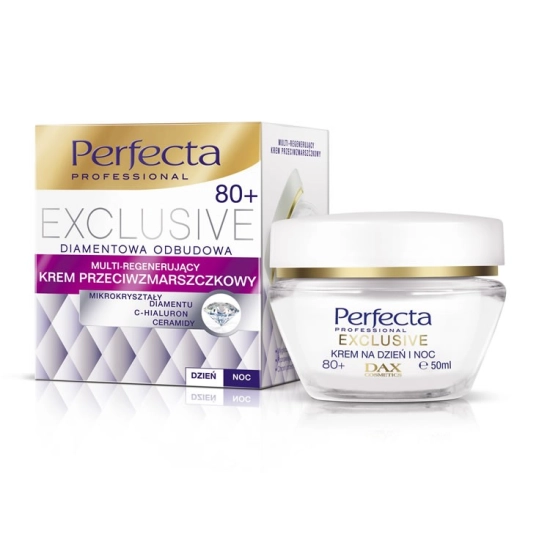 Dax Perfecta Exclusive 80+ Krem przeciwzmarszczkowy multi regenerujący na dzień i noc  50ml