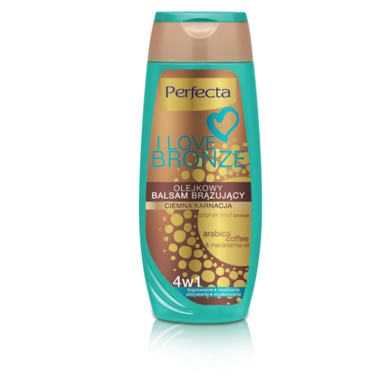 Perfecta I Love Bronze Balsam brązujący olejkowy 4w1 ciemna karnacja 250ml