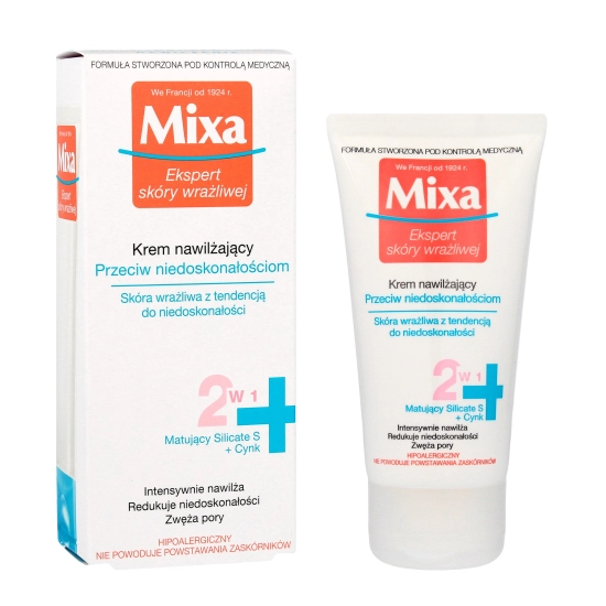 Mixa Krem nawilżający przeciw niedoskonałościom 2w1  50ml