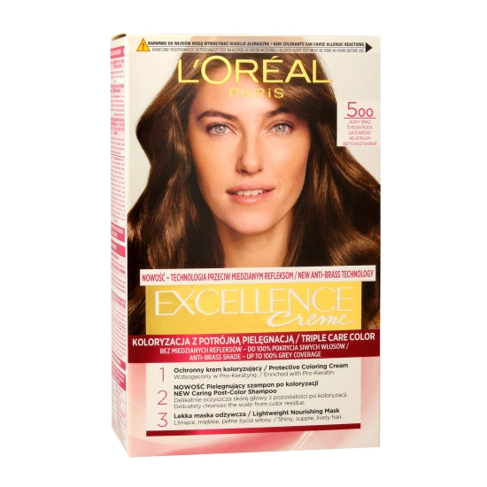 Loreal Excellence Creme Krem koloryzujący 5 jasny brąz