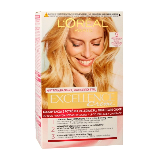 Loreal Excellence Creme Krem koloryzujący 9 bardzo jasny blond