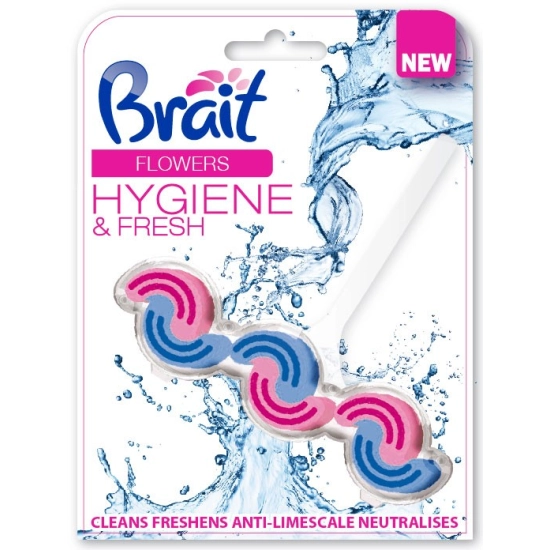 Brait Kostka toaletowa 2-fazowa do WC Flowers  45g