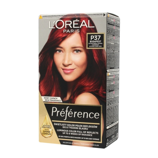 Loreal Feria Preference Intensywna Ciemna Czerwień P37