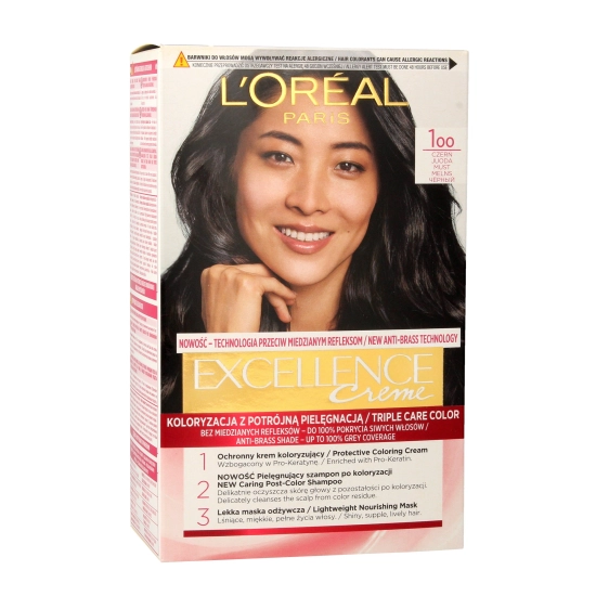 Loreal Excellence Creme Krem koloryzujący 1 Czerń  1op.