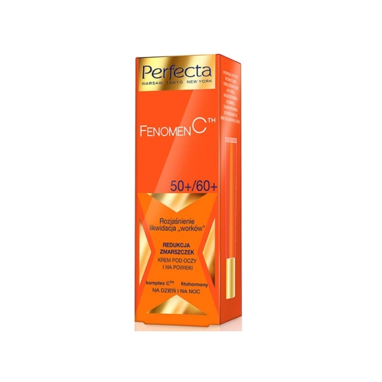 Perfecta Fenomen C 50+/60+ Krem pod oczy i na powieki  Rozjaśnienie,likwidacja "worków",redukcja zmarszczek  15ml