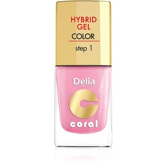 Delia Cosmetics Coral Hybrid Gel Emalia do paznokci nr 31 perłowy róż 11ml
