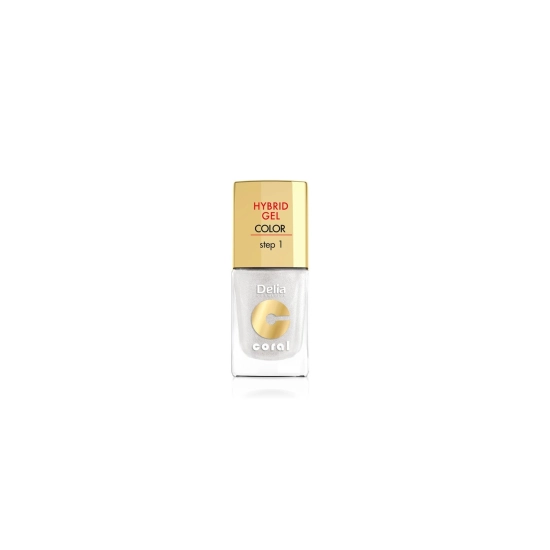 Delia Cosmetics Coral Hybrid Gel Emalia do paznokci nr 32 biały perłowy 11ml