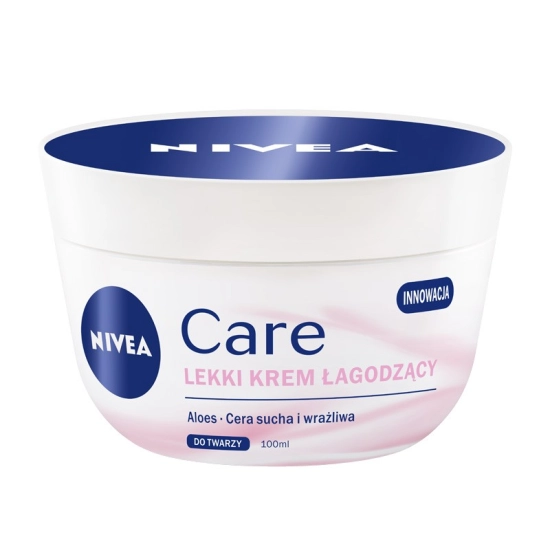 Nivea Care Lekki krem łagodzący do cery suchej i wrażliwej  100ml