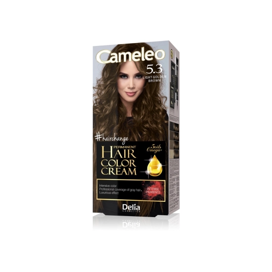 Delia Cosmetics Cameleo HCC Farba permanentna Omega+ nr 5.3 Light Golden Brown  1op.