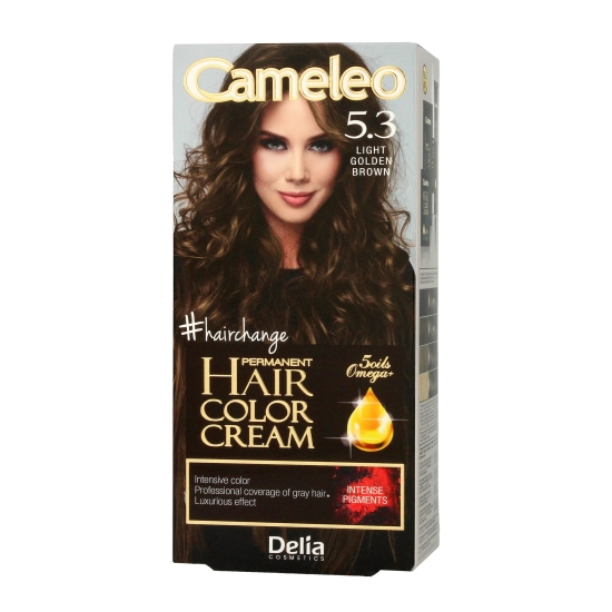 Delia Cosmetics Cameleo HCC Farba permanentna Omega+ nr 5.3 Light Golden Brown  1op.