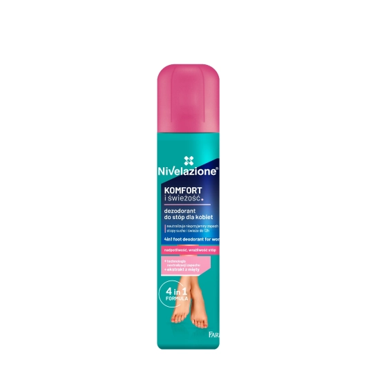 Farmona Nivelazione Stopy Dezodorant do stóp 4w1 dla kobiet "Komfort i Świeżość"  180ml