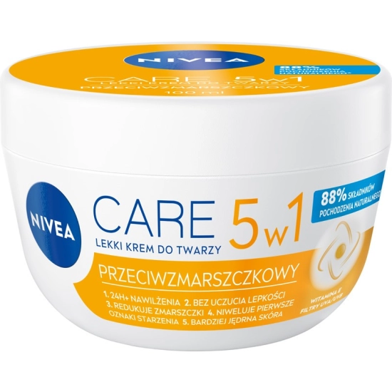 Nivea Care Lekki krem przeciwzmarszczkowy do każdej cery  100ml