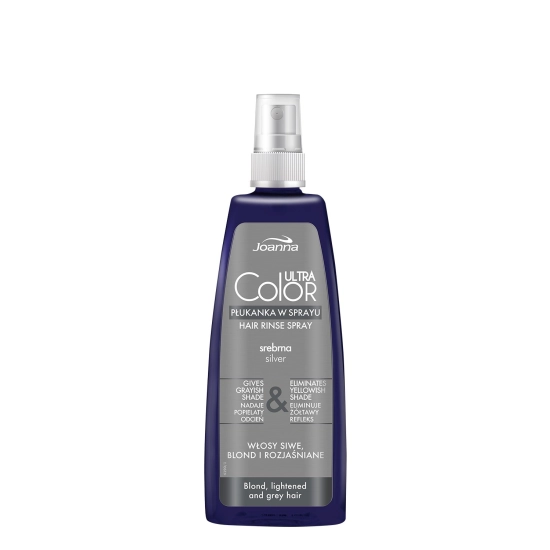Joanna Ultra Color System Płukanka do włosów srebrna w sprayu  150ml