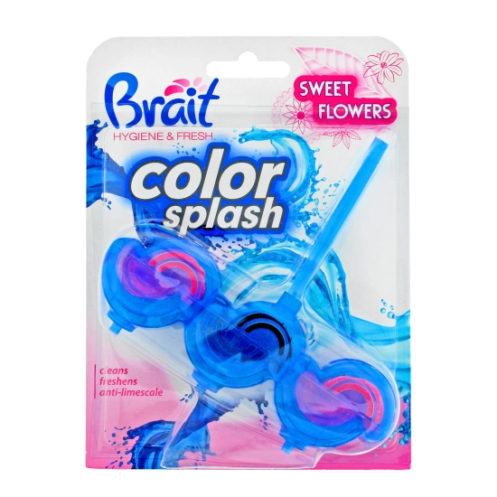Brait Kostka toaletowa 2-fazowa Color Splash do WC Sweet Flowers  45g