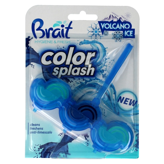 Brait Kostka toaletowa 2-fazowa Color Splash do WC Volcano Ice  45g