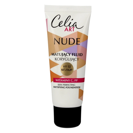 Celia Art Nude Matujący Fluid korygujący nr 02 naturalny  30ml
