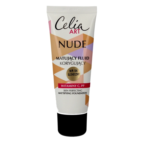 Celia Art Nude Matujący Fluid korygujący nr 04 słoneczny  30ml