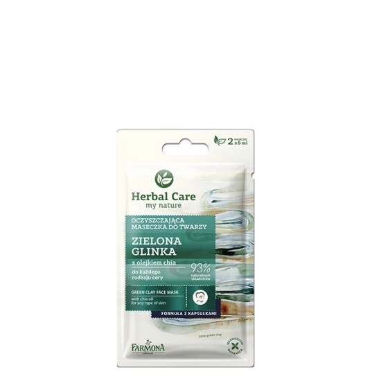 Farmona Herbal Care Maseczka oczyszczająca do twarzy Zielona Glinka  2 x 5ml